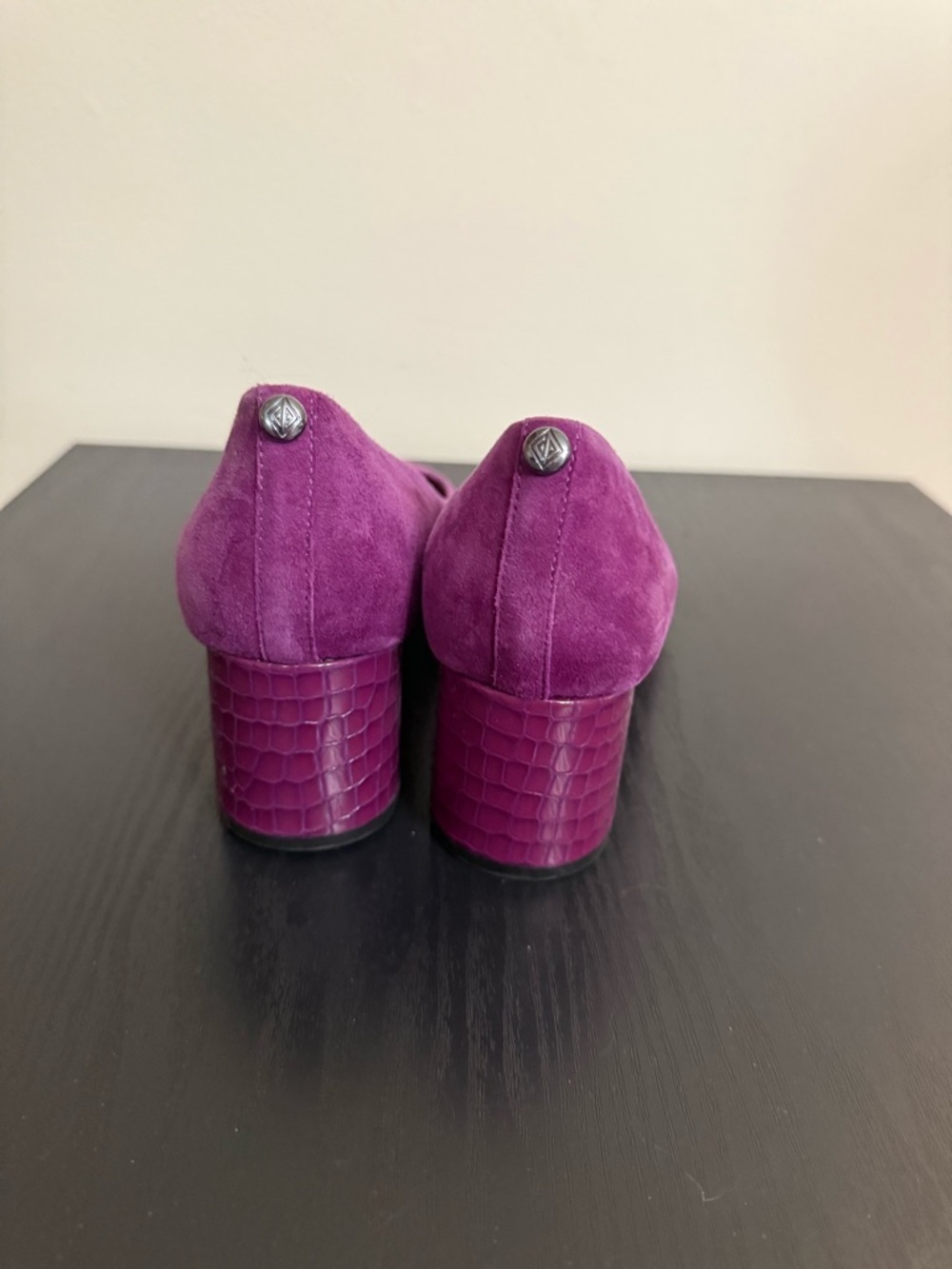 Donald Pliner Women's Suzette Kid Suede Pointed Toe Pump Purple Size 9.5 NWOB - Picture 5 of 7